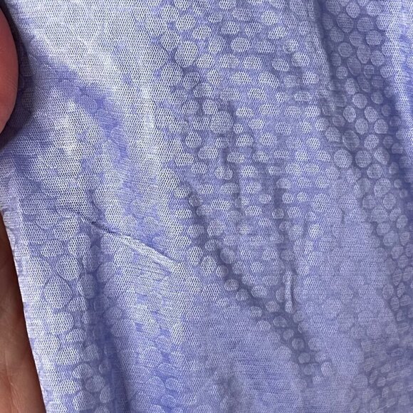 Chico's Lavender Full Zip Windbreaker Snake Pattern Chico's Size 2 (US L/12) EUC - Picture 3 of 10